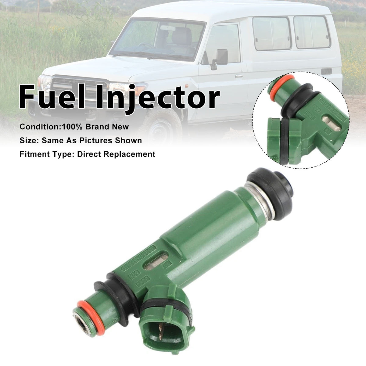 Toyota Landcruiser FZJ78 1FZ-FE 1999-2006 23250-66010 1PCS Fuel Injector