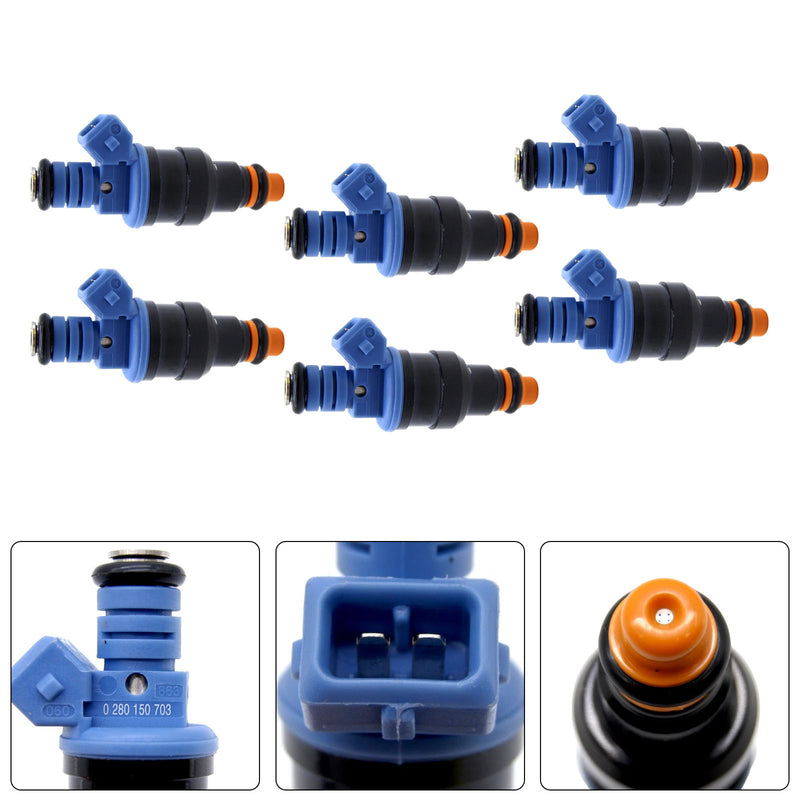 Alfa Romeo 155 1992-1997 156 1997-2001 0280150703 6PCS Fuel Injector