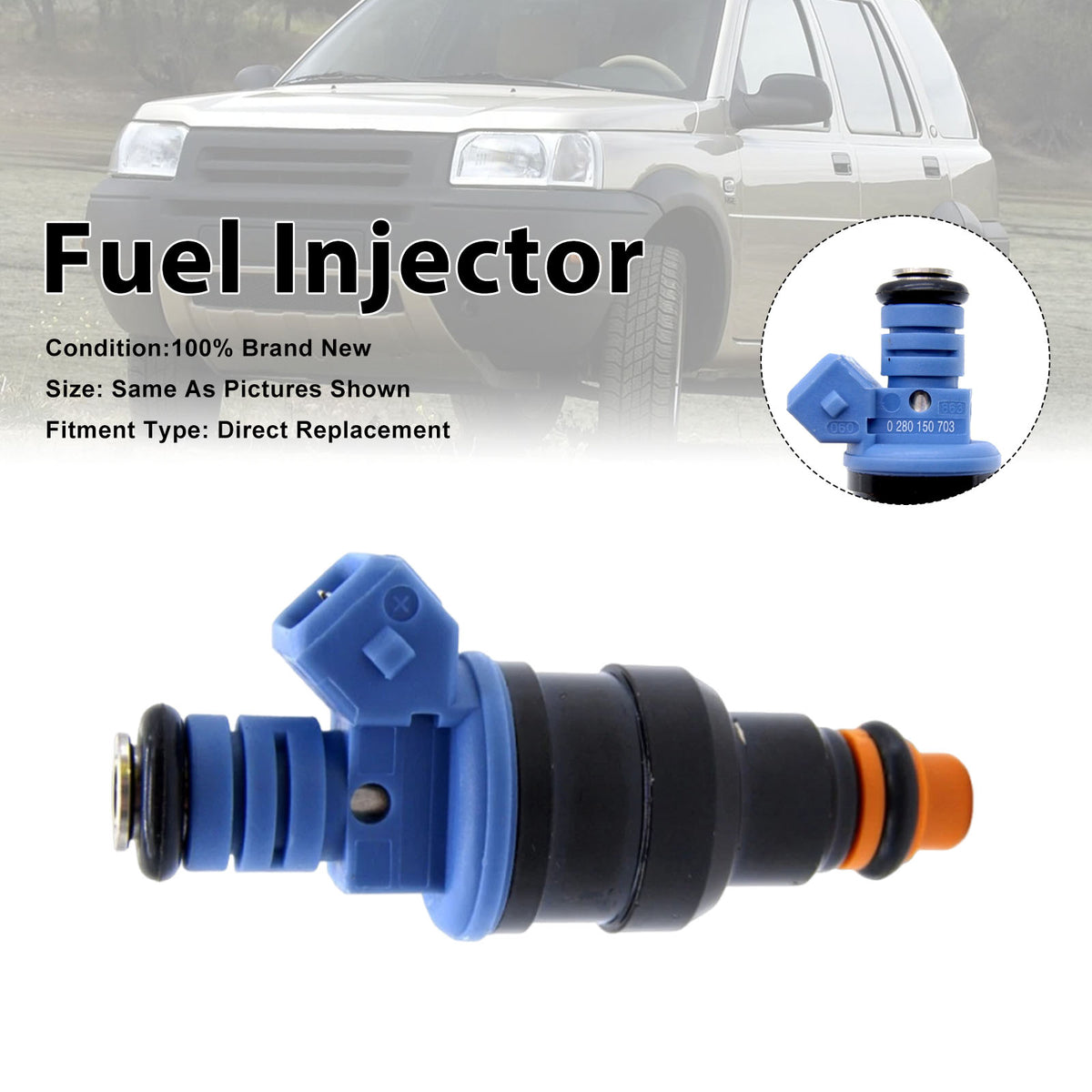 Rover 75 1999-2005 For MG MGF 1995-2002 0280150703 1PCS Fuel Injector