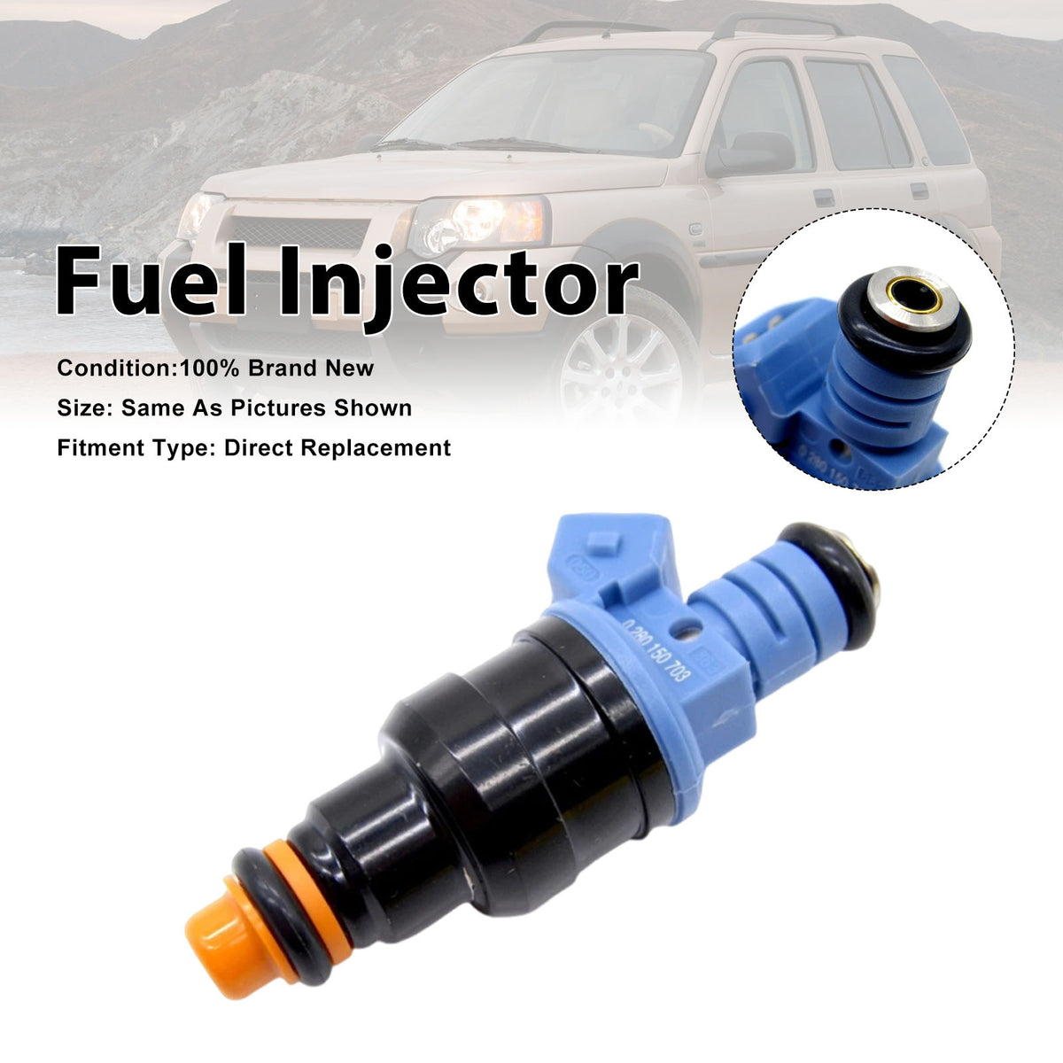 Rover 75 1999-2005 For MG MGF 1995-2002 0280150703 1PCS Fuel Injector