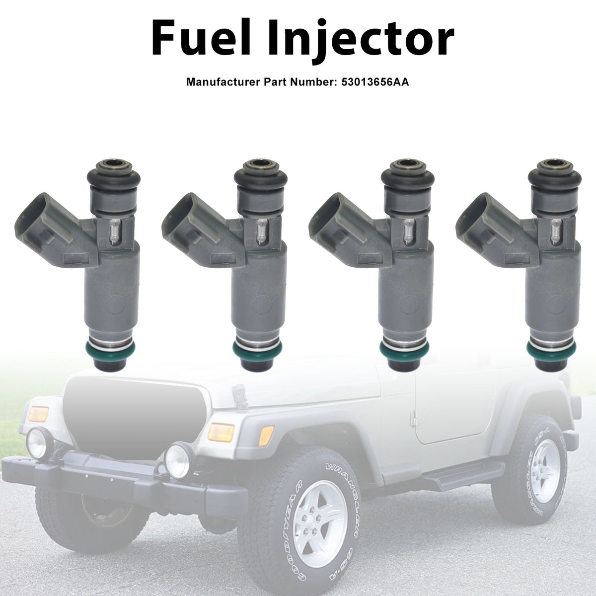Jeep TJ Wrangler 2005-2006 Liberty 2004-2005 53013656AA 4PCS Fuel Injector