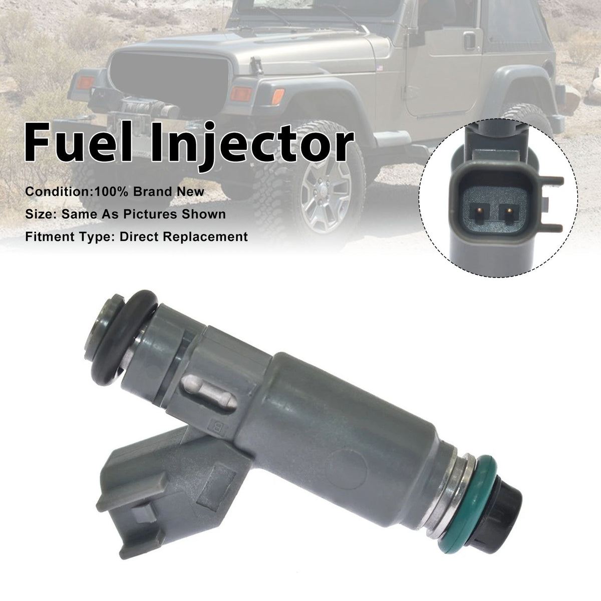 Jeep TJ Wrangler 2005-2006 Liberty 2004-2005 53013656AA 1PCS Fuel Injector