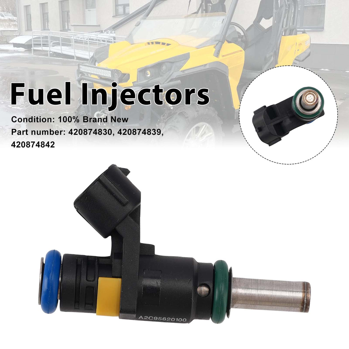 CAN-AM Commander 420874839 Fuel Injectors 420874830 420874842