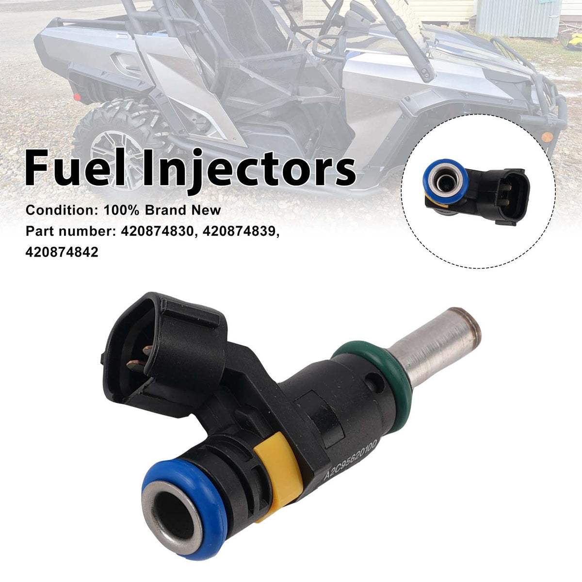 CAN-AM Commander 420874839 Fuel Injectors 420874830 420874842