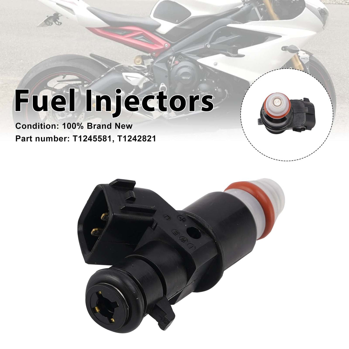 Daytona 675R 675 R 2013-2017 T1245581 Fuel Injectors T1242821