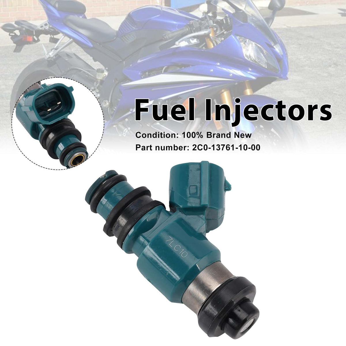 Yamaha YZF R6 2006-2007 TMAX 2015-2016 Fuel Injectors 2C0-13761-10-00
