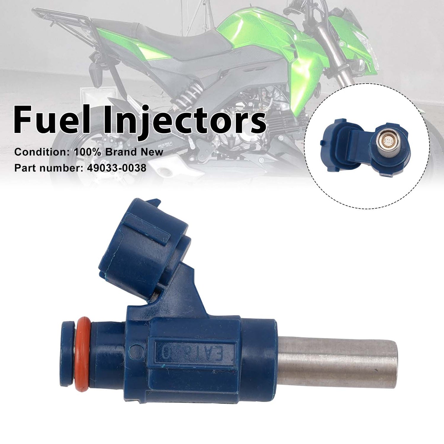Kawasaki Z125 Pro BR125 2017-2025 Fuel Injectors 49033-0038