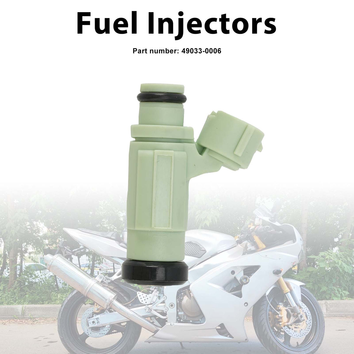 Kawasaki NINJA ZX636 ZX-6R 2004-2006 Fuel Injectors 49033-0006