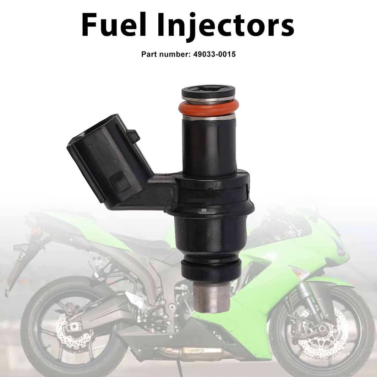 Kawasaki Ninja ZX6R ZX600R ZX600P 2007-2012 Fuel Injectors 49033-0015
