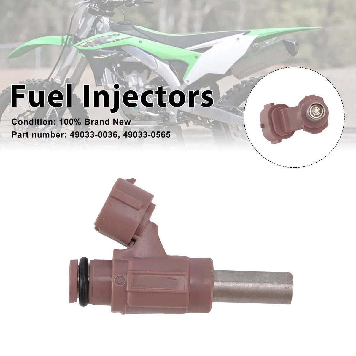 Kawasaki KX450F Ninja H2 SX SE+ 49033-0036 Fuel Injectors 49033-0565