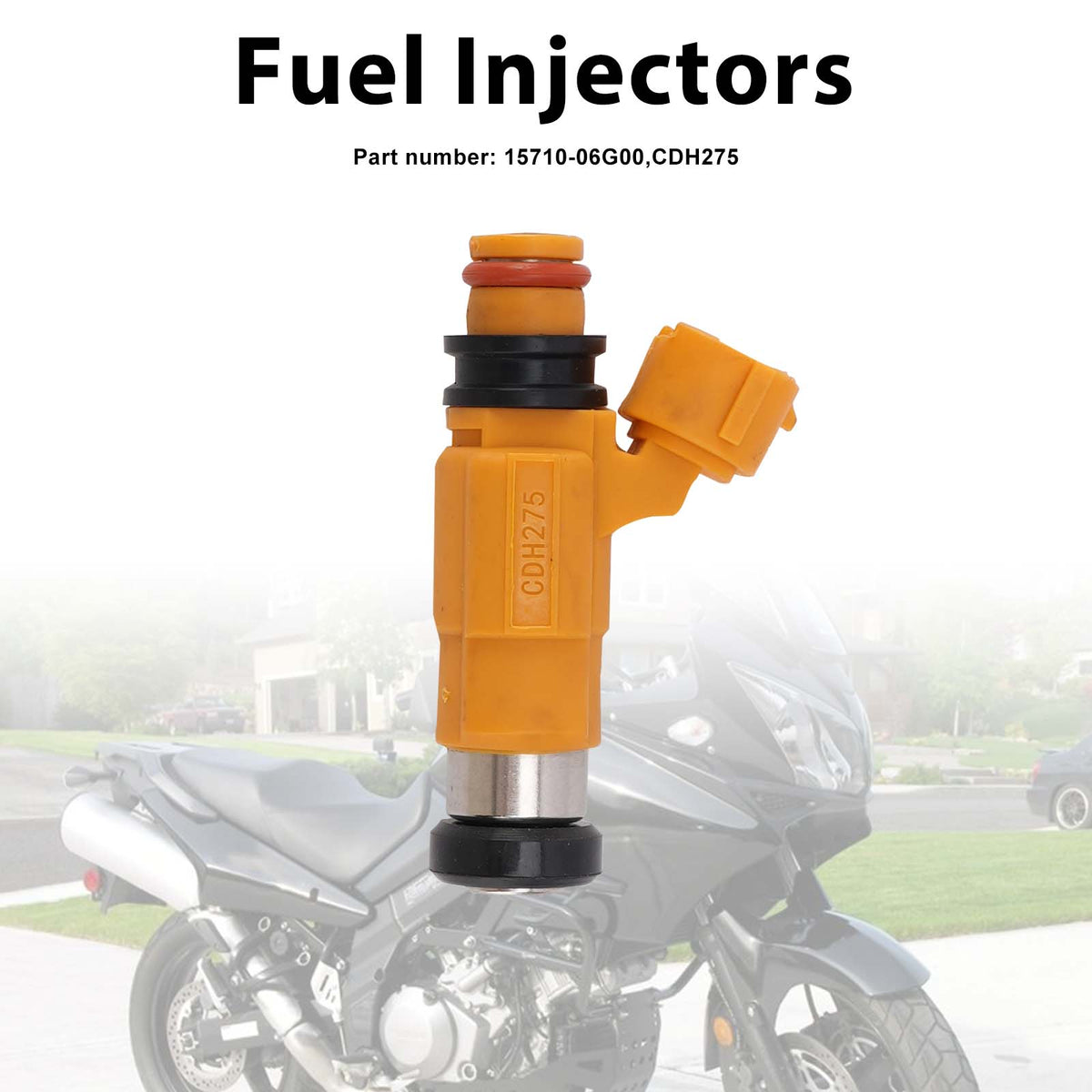 Suzuki V-STROM DL1000 2002-2012 CDH275 Fuel Injectors 15710-06G00