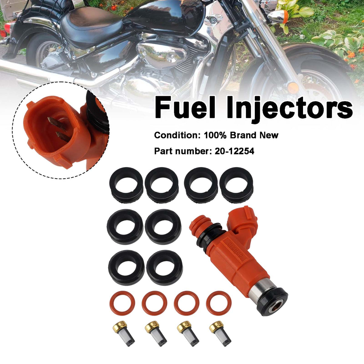 Suzuki GSXR600 GSXR750 SV650 DL650 1800s Fuel Injectors 20-12254