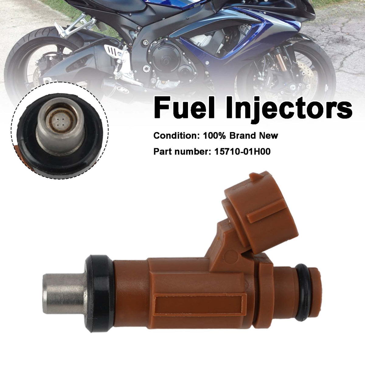 SUZUKI GSXR600 GSXR750 2006-2007 Fuel Injectors 15710-01H00