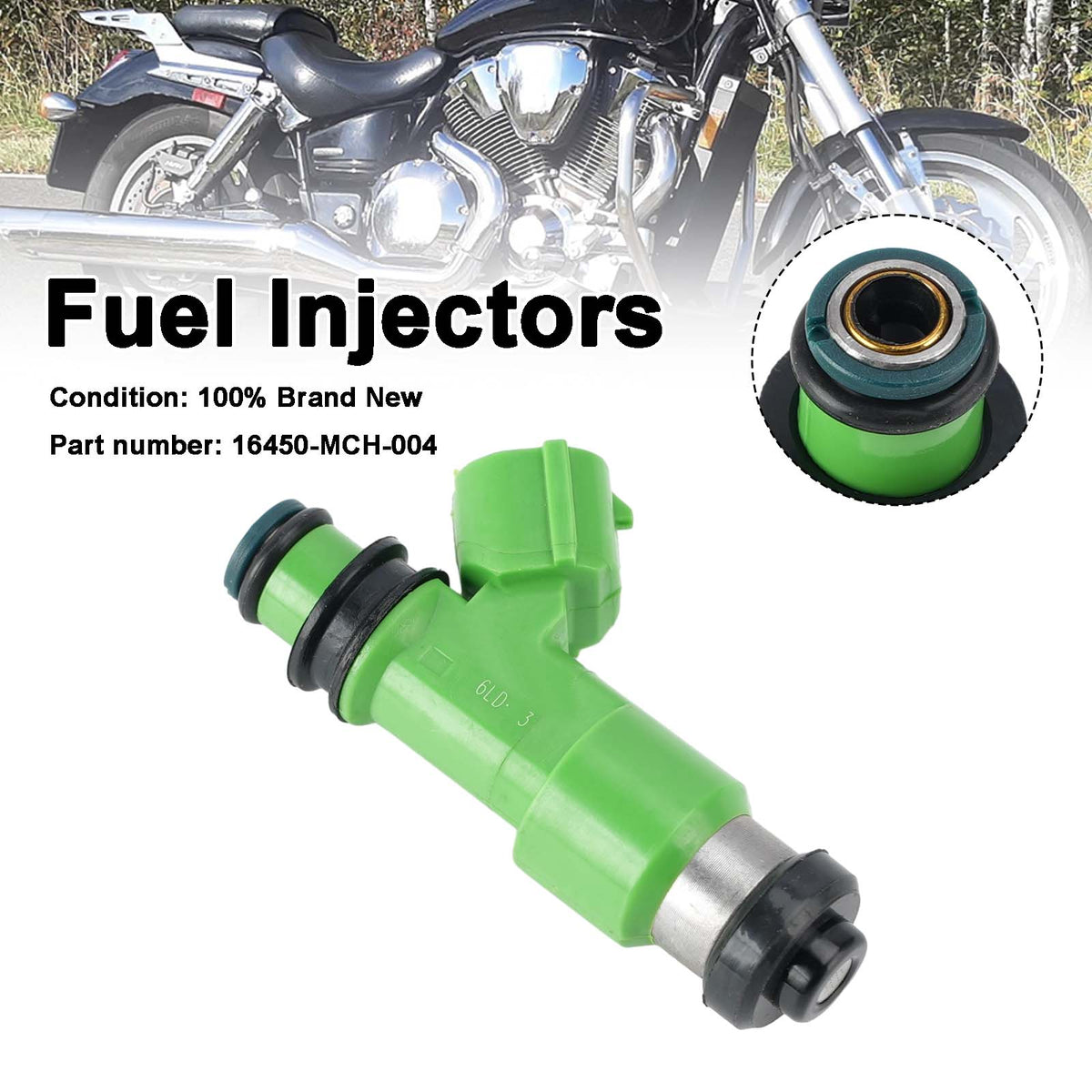 Honda VTX1800 VTX1800C R S/N/F/T Fuel Injectors 16450-MCH-004