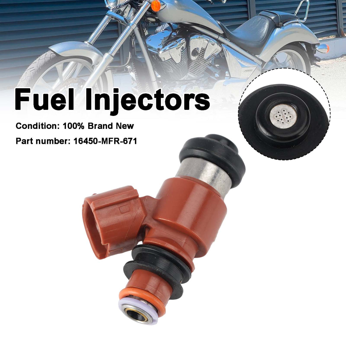 Honda VT1300 2010-2025 Fuel Injectors 16450-MFR-671