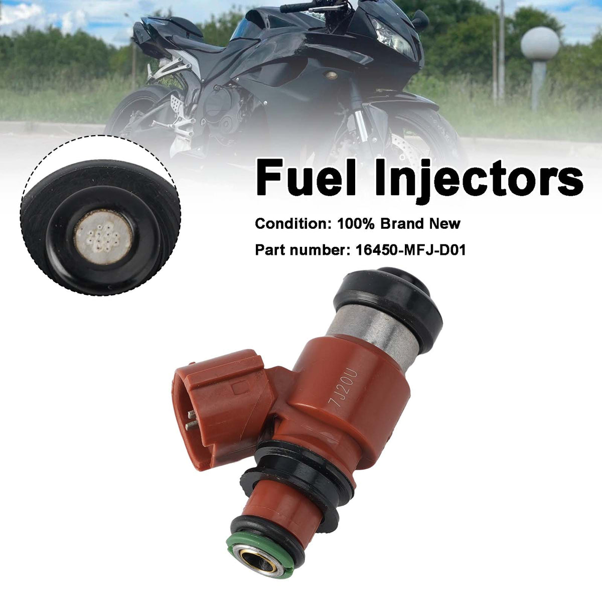 Honda Rebel 500 2017-2024 CB500 CBR600RR Fuel Injectors 16450-MFJ-D01