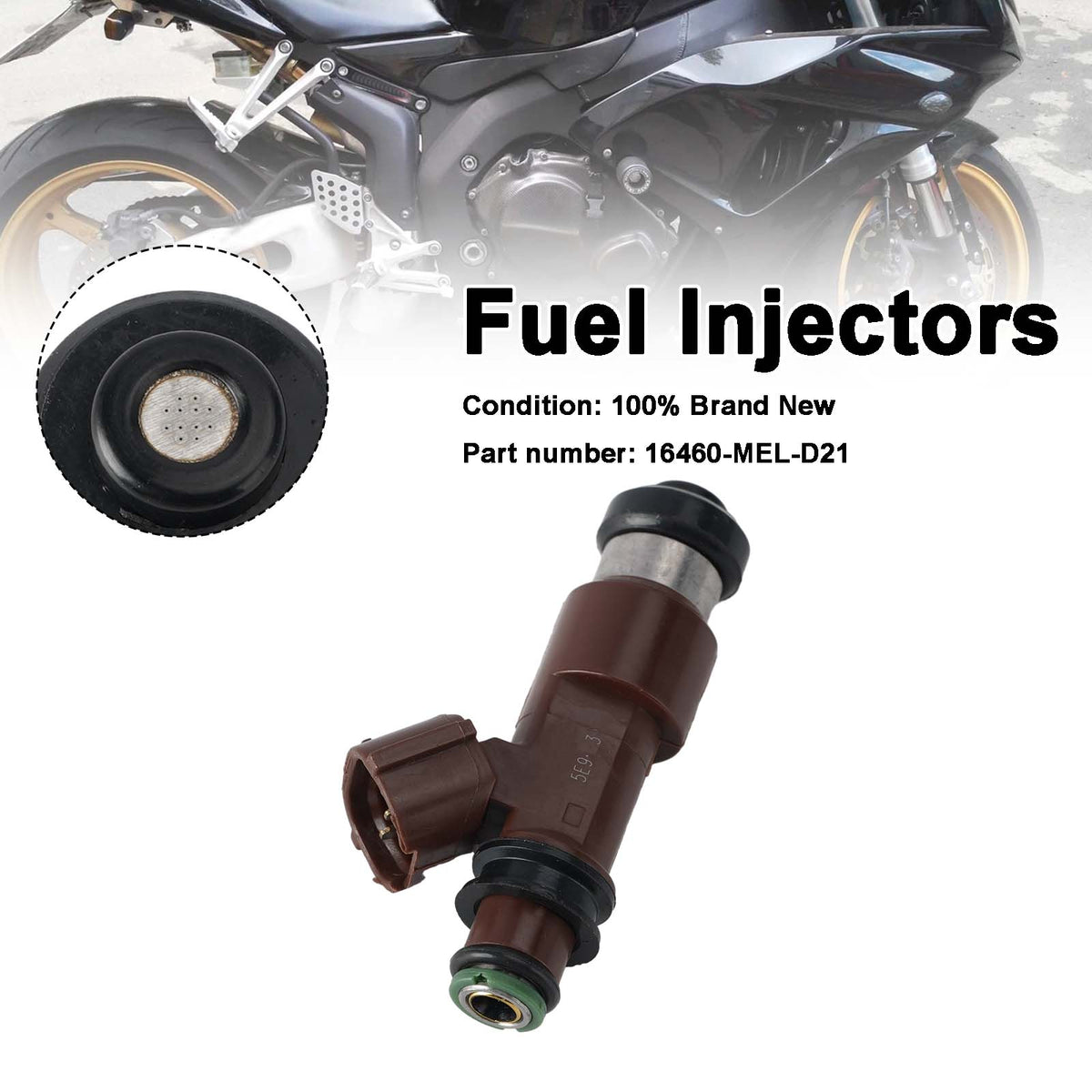 Honda CBR1000RR 2006-2007 Fuel Injectors 16460-MEL-D21