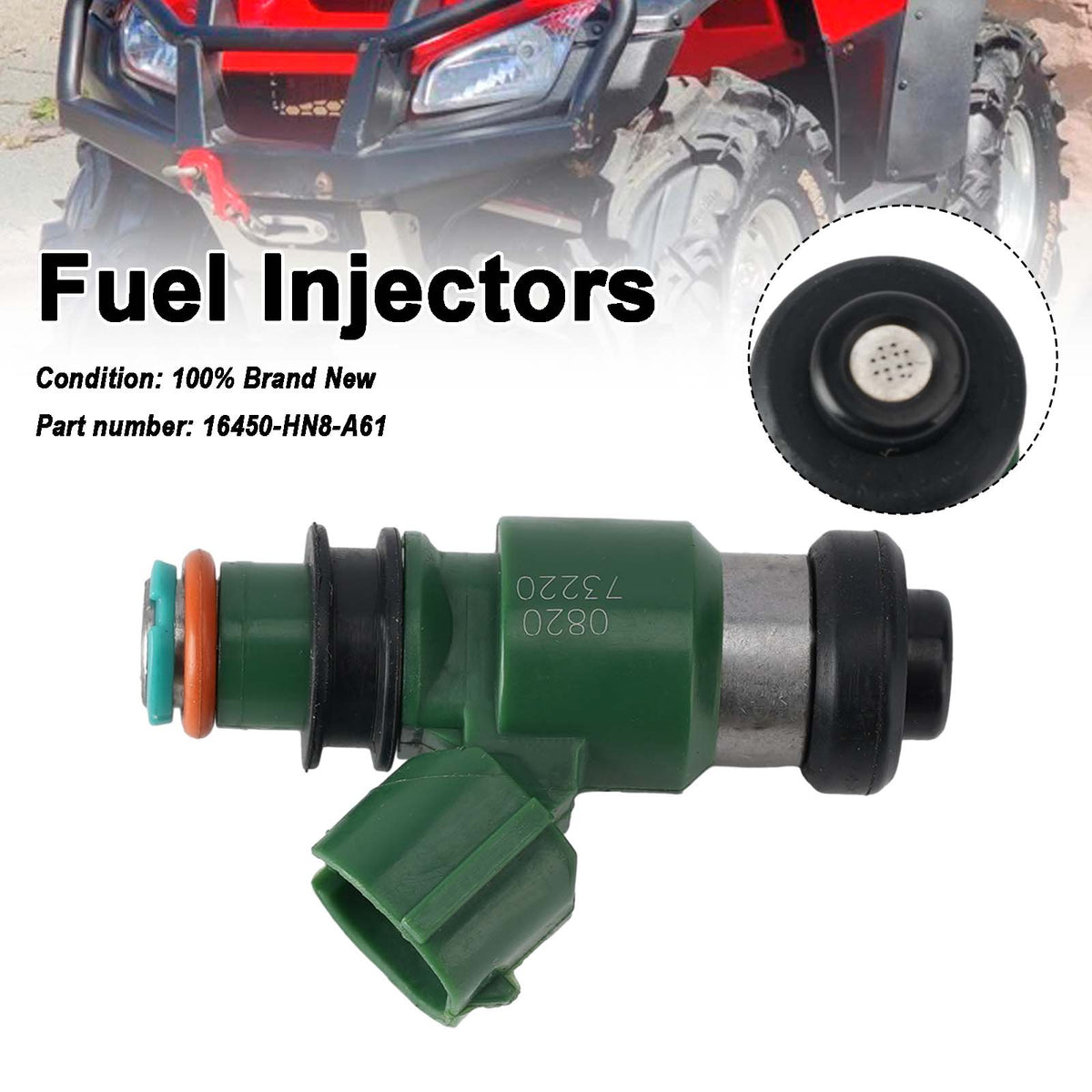 Honda TRX680FA SXS700 MUV700 TRX700XX 2006-2018 Fuel Injectors 16450-HN8-A61