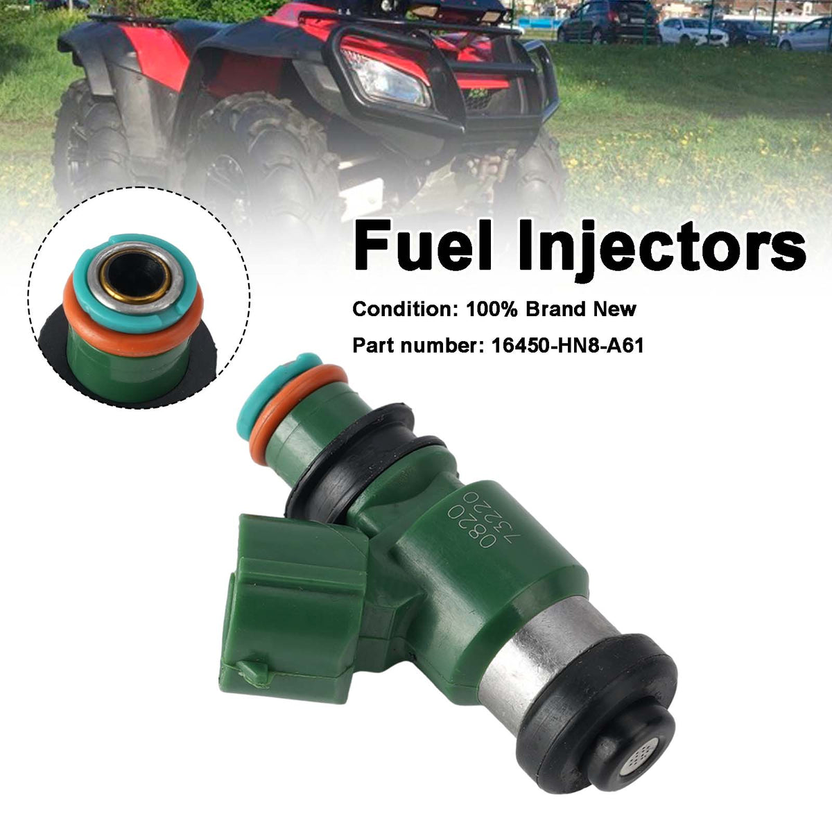 Honda TRX680FA SXS700 MUV700 TRX700XX 2006-2018 Fuel Injectors 16450-HN8-A61