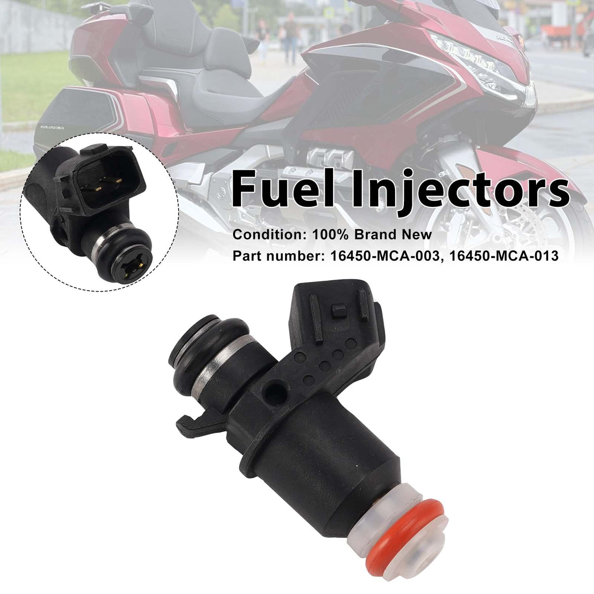 Honda Valkyrie 1800 GL1800 FSC600A 16450-MCA-013 Fuel Injectors 16450-MCA-003