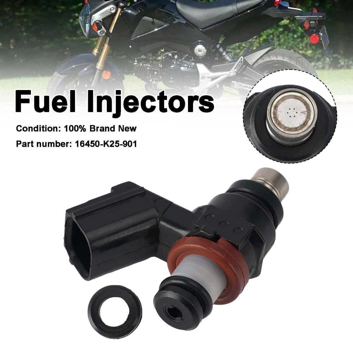 Honda GROM 125 2014-2015 Fuel Injectors 16450-K25-901
