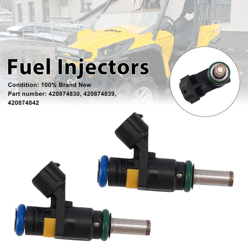 CAN-AM Commander 2PC 420874839 Fuel Injectors 420874830 420874842