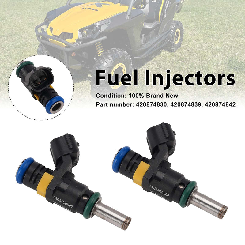 CAN-AM Commander 2PC 420874839 Fuel Injectors 420874830 420874842