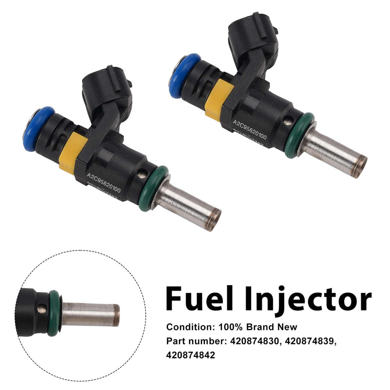 CAN-AM Commander 2PC 420874839 Fuel Injectors 420874830 420874842