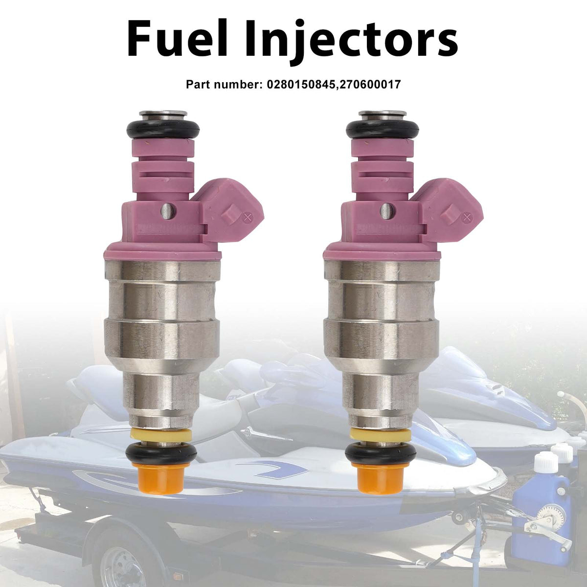 Sea-doo 787 RFI 800 GTX GSX 2PC 270600017 Fuel Injectors 0280150845
