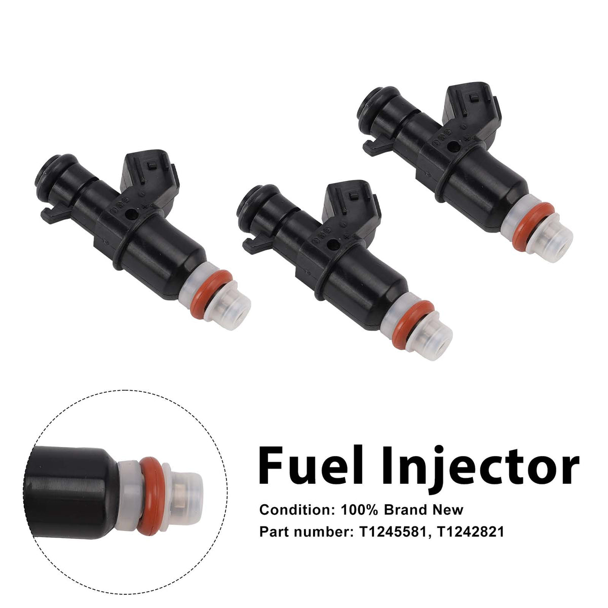Daytona 675R 675 R 2013-2017 3PC T1245581 Fuel Injectors T1242821
