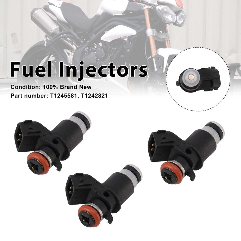Speed Triple 1050 2005-2015 3PC Fuel Injectors T1240465