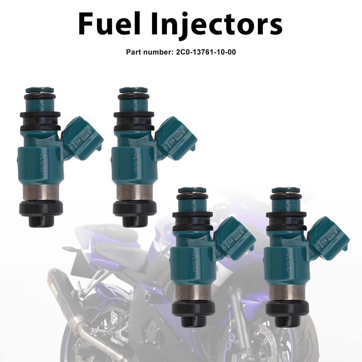 Yamaha YZF R6 2006-2007 TMAX 2015-2016 4PC Fuel Injectors 2C0-13761-10-00