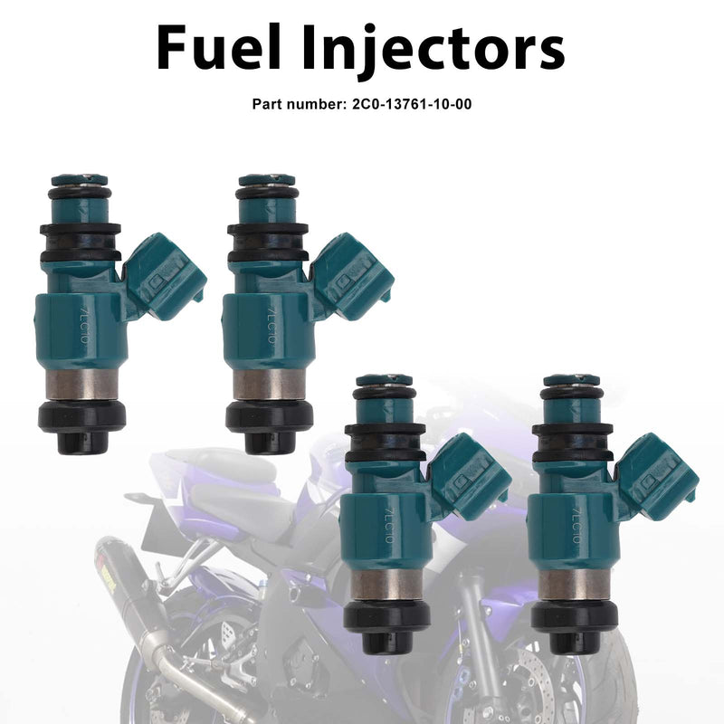 Yamaha YZF R6 2006-2007 TMAX 2015-2016 4PC Fuel Injectors 2C0-13761-10-00