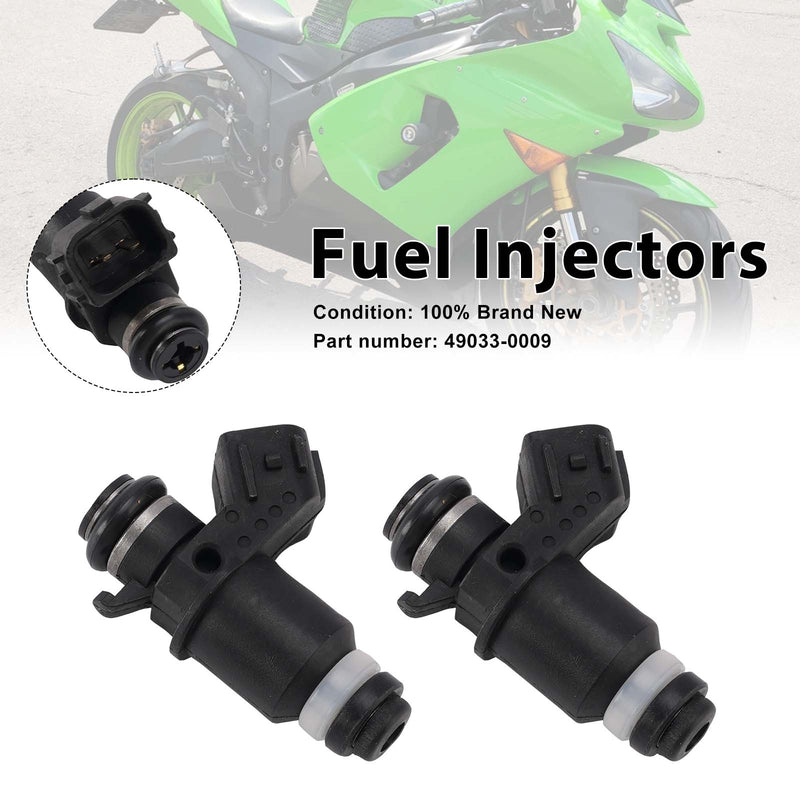 Kawasaki ZX-6R ZX-6RR ZX636 2005-2006 2PC Fuel Injectors 49033-0009