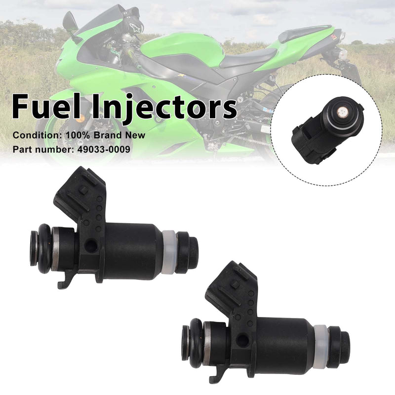 Kawasaki ZX-6R ZX-6RR ZX636 2005-2006 2PC Fuel Injectors 49033-0009