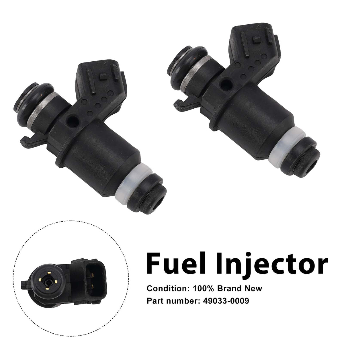 Kawasaki ZX-6R ZX-6RR ZX636 2005-2006 2PC Fuel Injectors 49033-0009
