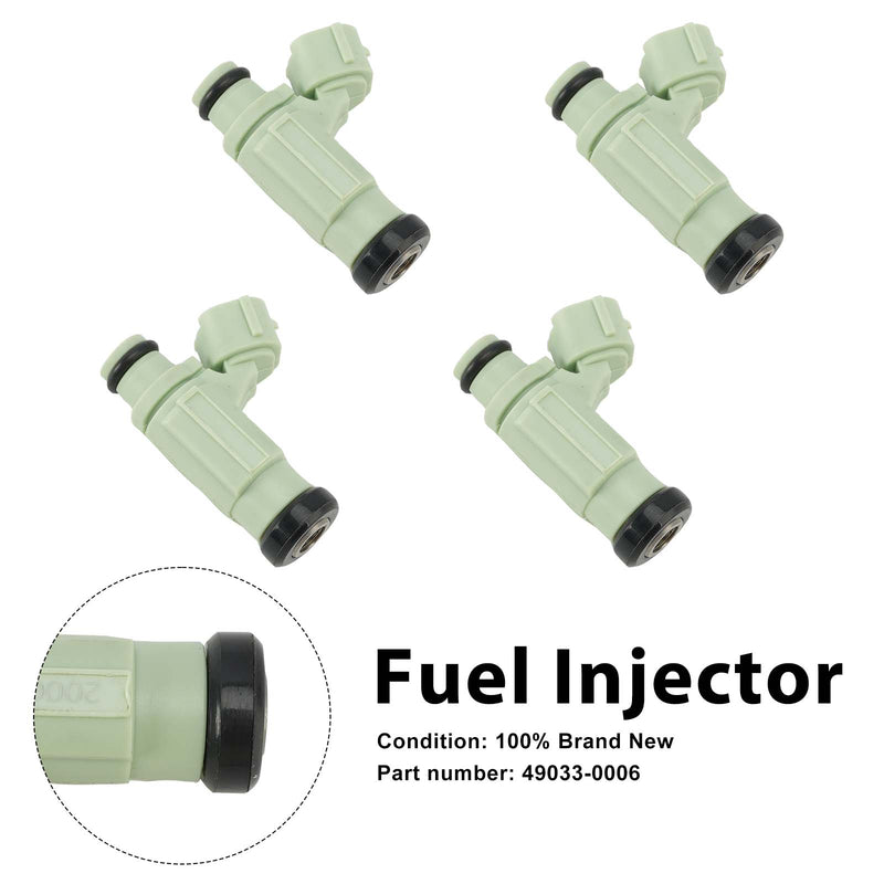 Kawasaki NINJA ZX636 ZX-6R 2004-2006 4PC Fuel Injectors 49033-0006