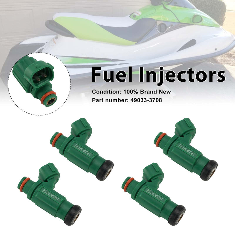 Kawasaki Jet Ski Ultra 250X 260X 260LX 2007-2010 4PC Fuel Injectors 49033-3708