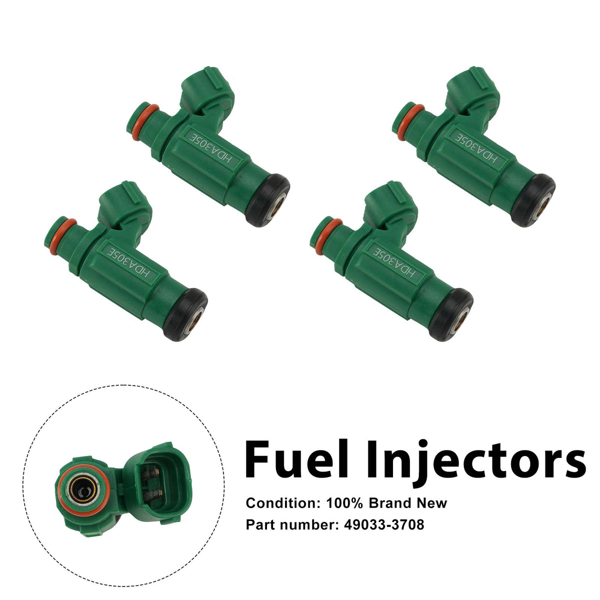 Kawasaki Jet Ski Ultra 250X 260X 260LX 2007-2010 4PC Fuel Injectors 49033-3708