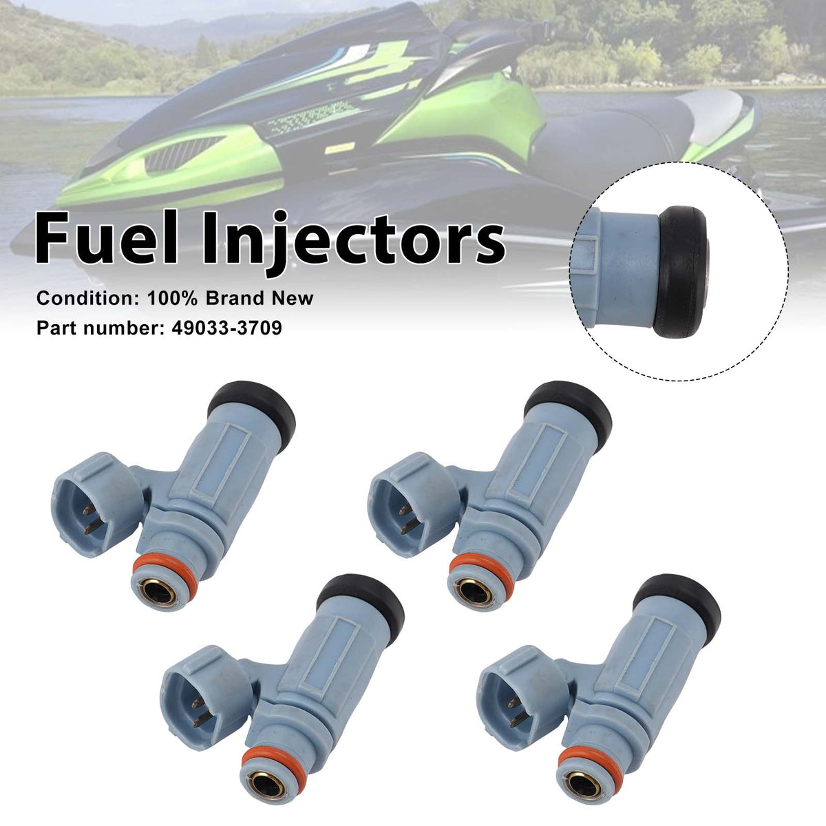 Kawasaki JET SKI ULTRA 310 ULTRA 300 4PC Fuel Injectors 49033-3709