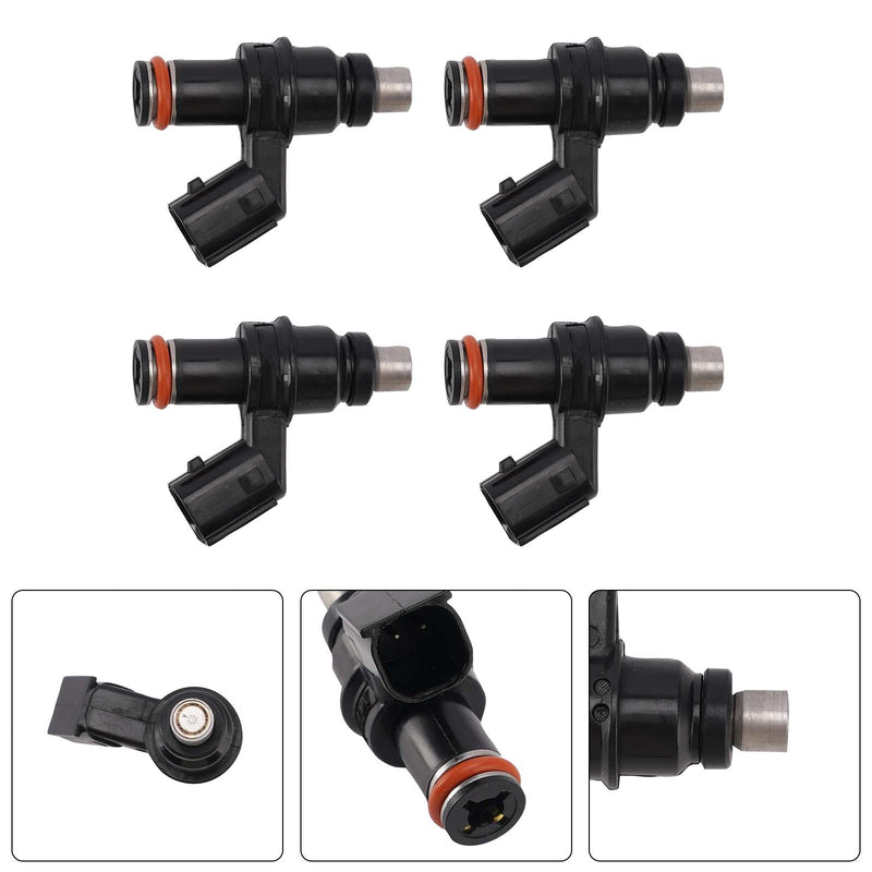 Kawasaki Ninja ZX6R ZX600R ZX600P 2007-2012 4PC Fuel Injectors 49033-0015