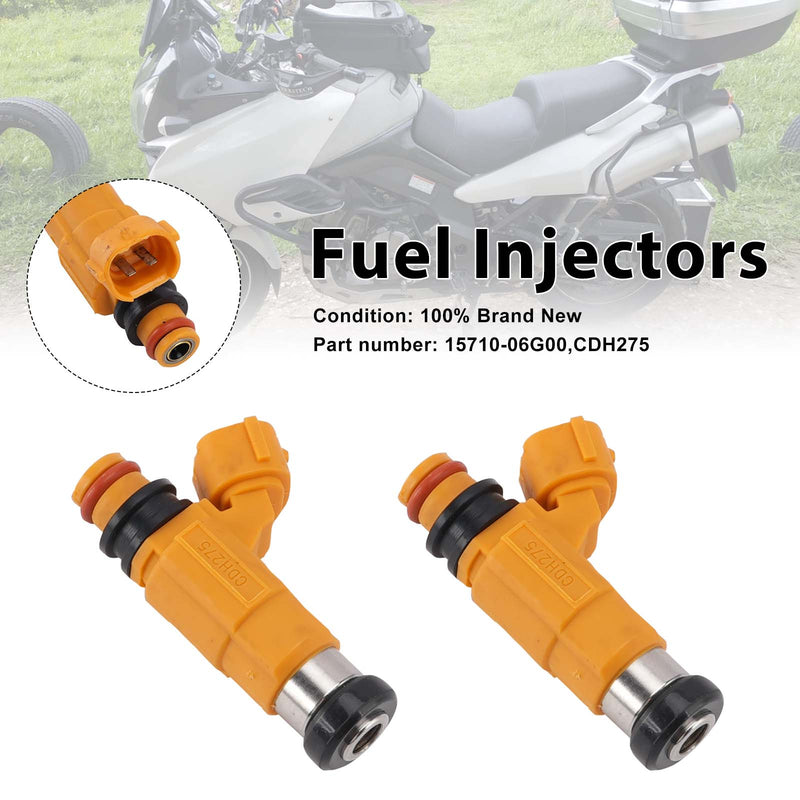 Suzuki V-STROM DL1000 2002-2012 2PC CDH275 Fuel Injectors 15710-06G00