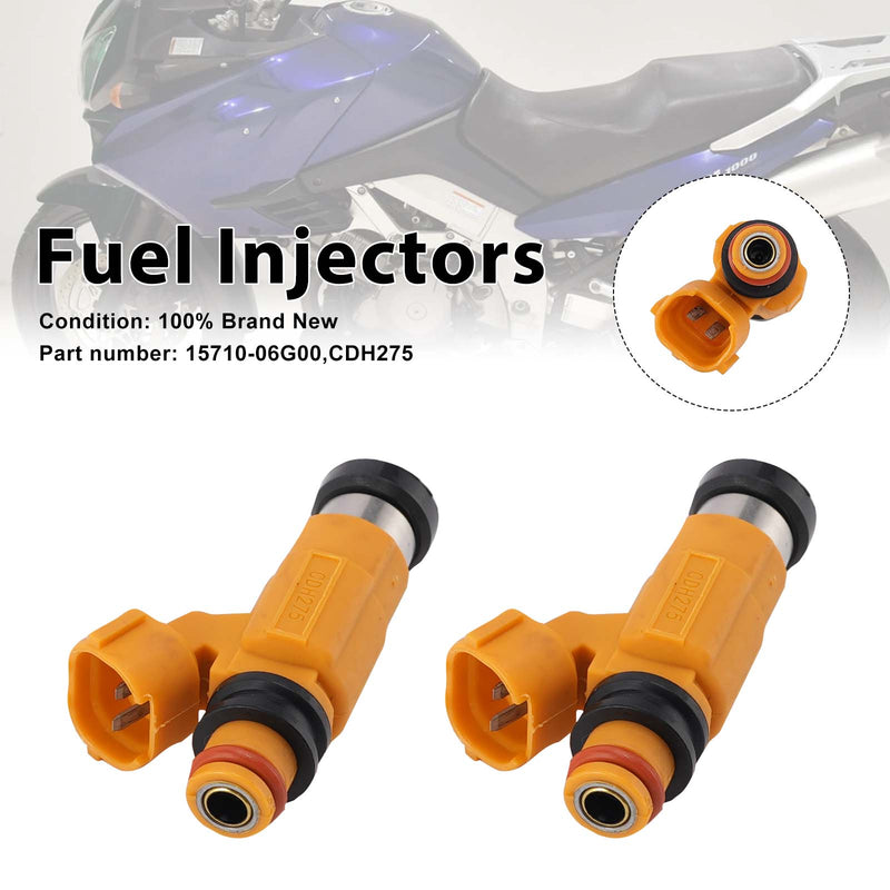 Suzuki V-STROM DL1000 2002-2012 2PC CDH275 Fuel Injectors 15710-06G00