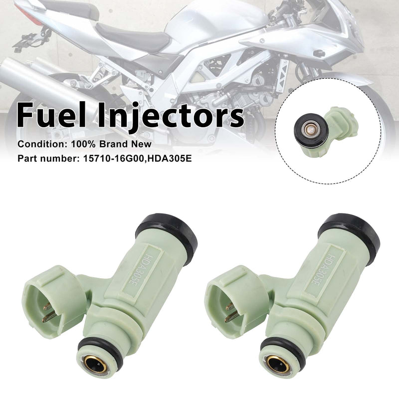 SUZUKI SV1000 1000S 2003-2007 2PC HDA305E Fuel Injectors 15710-16G00