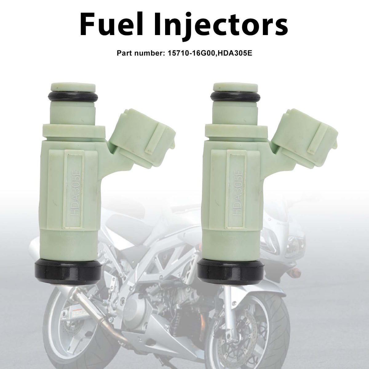 SUZUKI SV1000 1000S 2003-2007 2PC HDA305E Fuel Injectors 15710-16G00