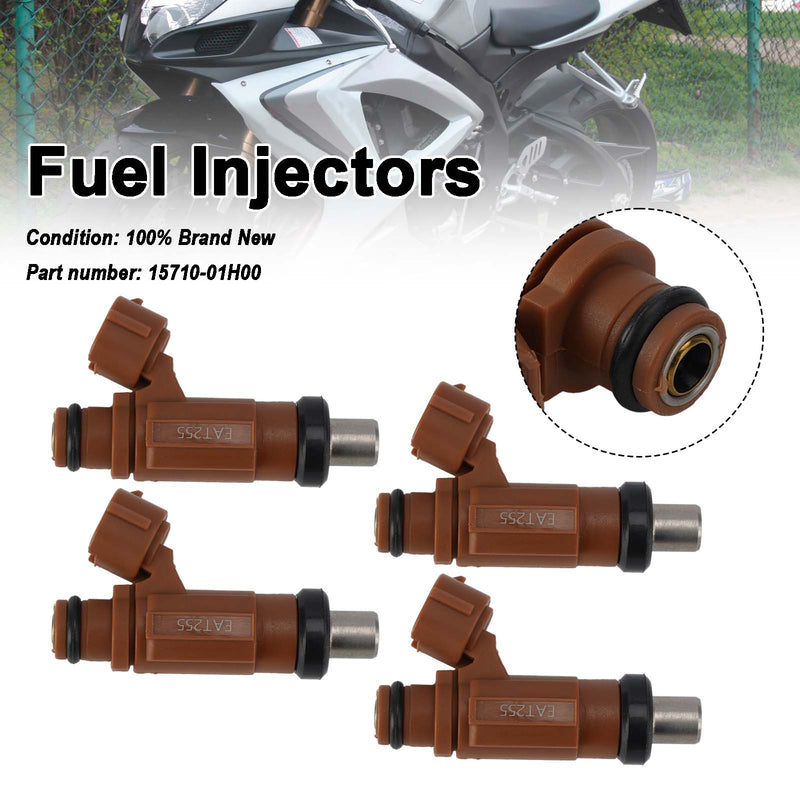 SUZUKI GSXR600 GSXR750 2006-2007 4PC Fuel Injectors 15710-01H00