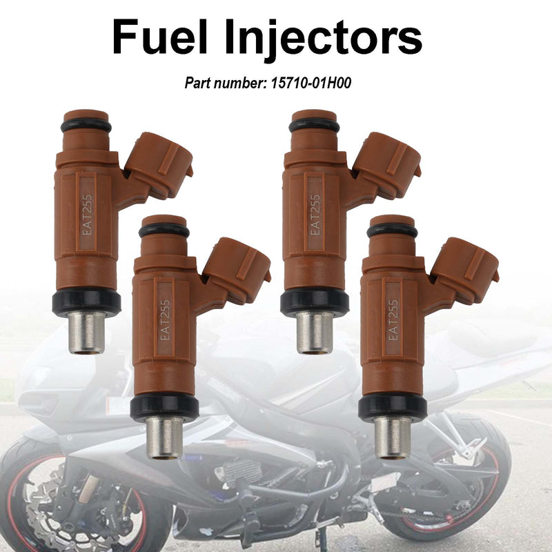 SUZUKI GSXR600 GSXR750 2006-2007 4PC Fuel Injectors 15710-01H00