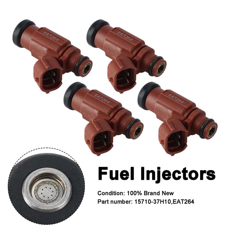 Suzuki GSX-R600 GSX-R750 2008-2009 4PC EAT264 Fuel Injectors 15710-37H10