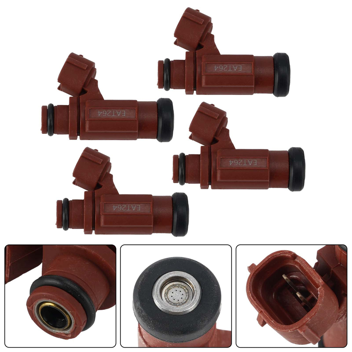 Suzuki GSX-R600 GSX-R750 2008-2009 4PC EAT264 Fuel Injectors 15710-37H10