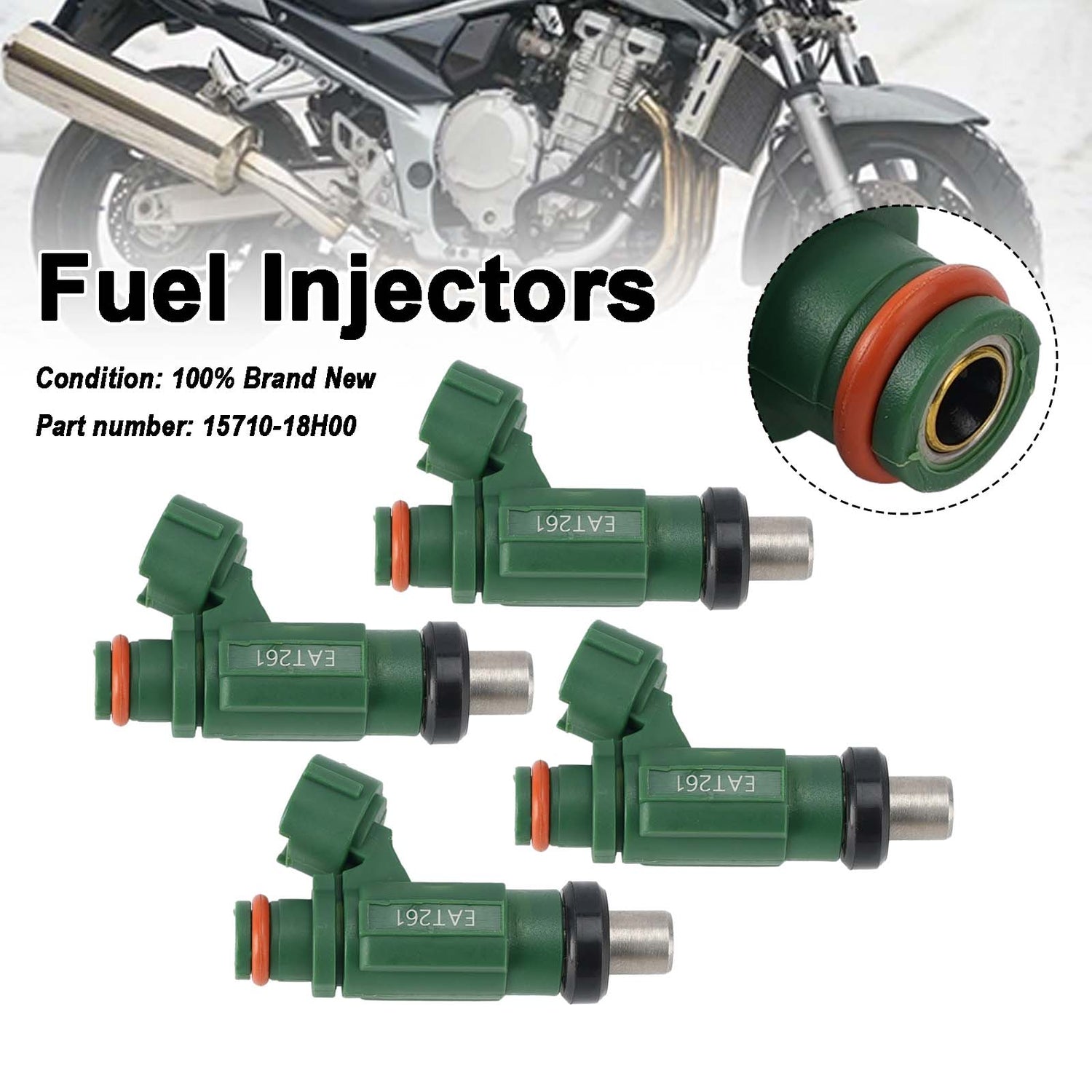 Suzuki Bandit 1250S GSF1250SA GSX1250FA 4PC Fuel Injectors 15710-18H00